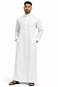 Al-Khatib Round Collar Elegant Thobe for Men – Comfortable Fit – Traditional Wear
