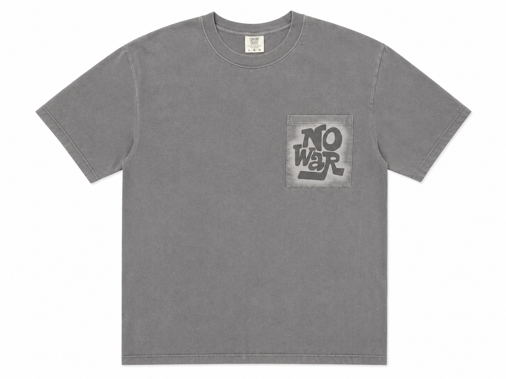 Premium Graphic Pocket Tee with Urban Style in Grey for Men