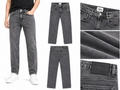 Men's Washed Grey Straight Fit Denim Jeans