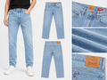 Men's Light Wash Straight Fit Denim Jeans