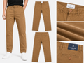 Men's Premium Camel Brown Slim Fit Chino Trousers