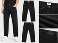 Men's Premium Jet Black Straight Fit Denim Jeans