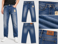 Men's Premium Blue Washed Straight Fit Denim Jeans