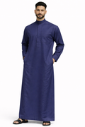 Al- Faqeeh Round Collar Premium White Thobe for Men - Elegant Fit - Traditional Wear